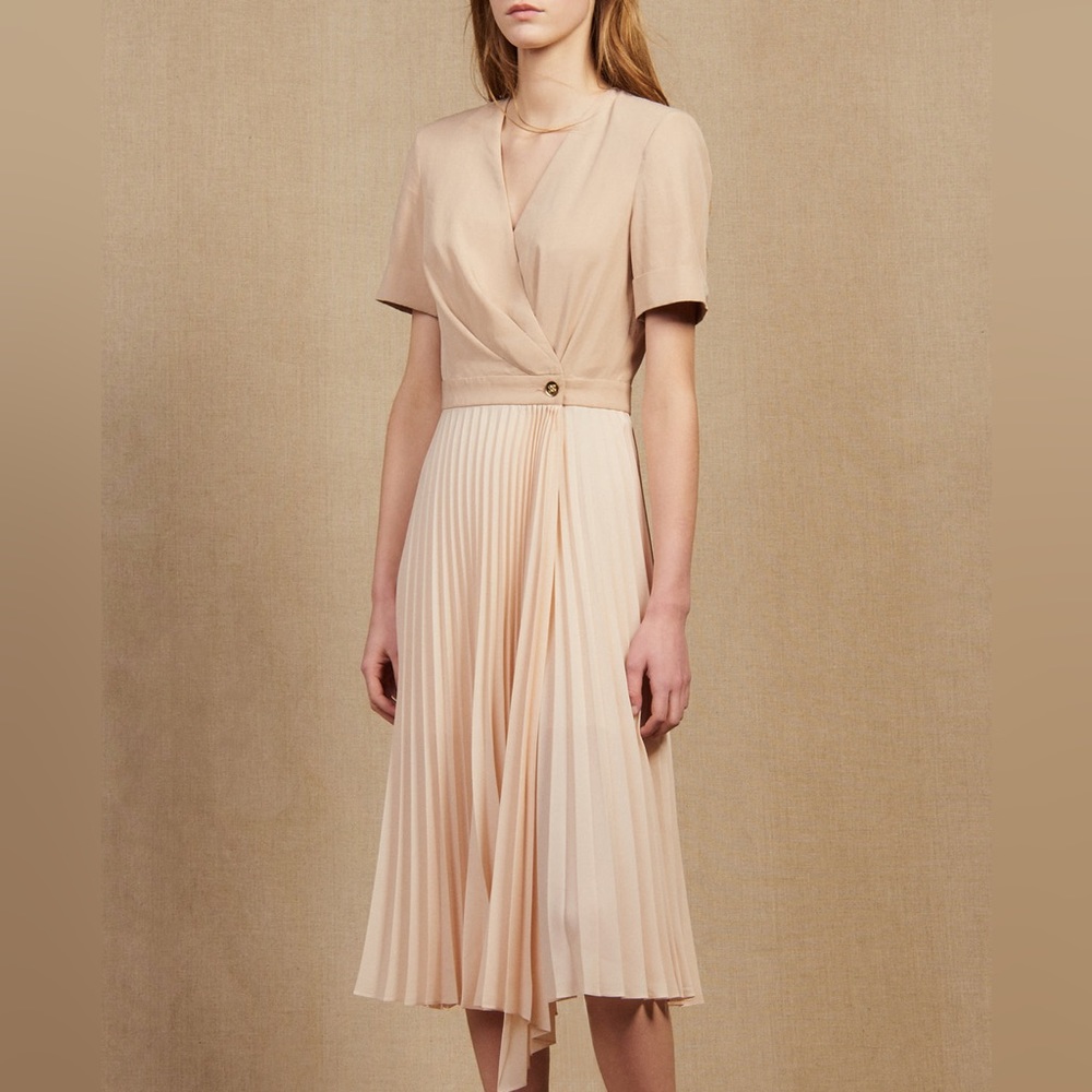 Sandro V neck dress NWOT
